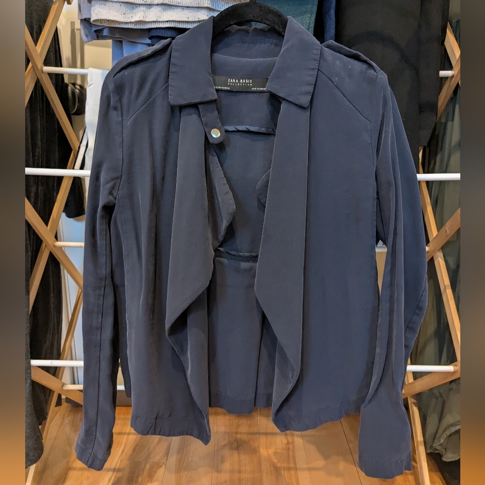 ZARA | Navy Blue Jacket
